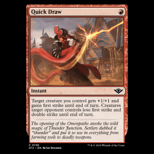 MTG Quick Draw Outlaws of Thunder Junction - FOIL