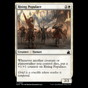 MTG Rising Populace Ravnica Remastered  rvr#25