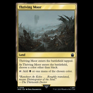 MTG Thriving Moor Doctor Who - FOIL who#328