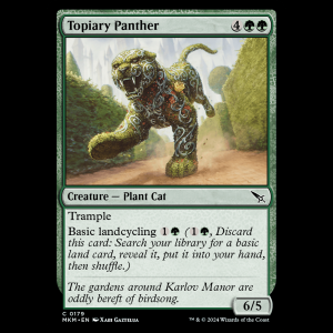 MTG Topiary Panther Murders at Karlov Manor - FOIL mkm#179
