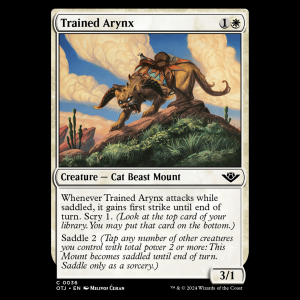 MTG Trained Arynx Outlaws of Thunder Junction
