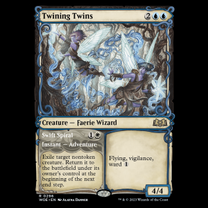 MTG Twining Twins // Swift Spiral Wilds of Eldraine