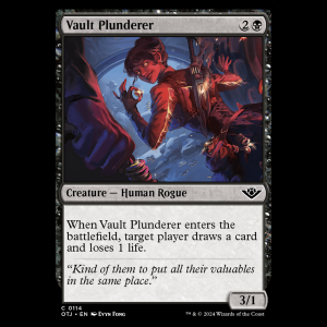 MTG Vault Plunderer Outlaws of Thunder Junction otj#114