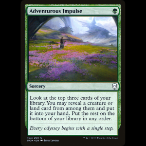 MTG Adventurous Impulse Dominaria dom#153