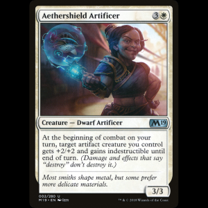 MTG Artífice de escudos de éter (Aethershield Artificer) Core Set 2019 m19#2