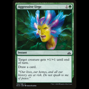 MTG Aggressive Urge Rivals of Ixalan rix#122