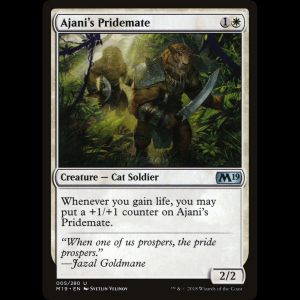 MTG Compañero de manada de Ajani (Ajani's Pridemate) Core Set 2019 m19#5