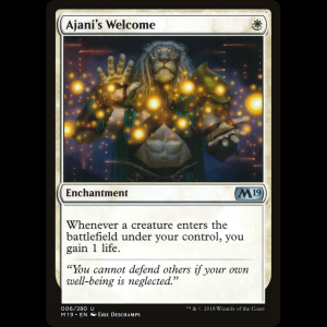 MTG Recibimiento de Ajani (Ajani's Welcome) Core Set 2019 m19#6