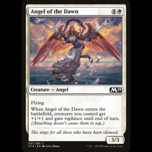 MTG Ángel del alba (Angel of the Dawn) Core Set 2019 - FOIL m19#7