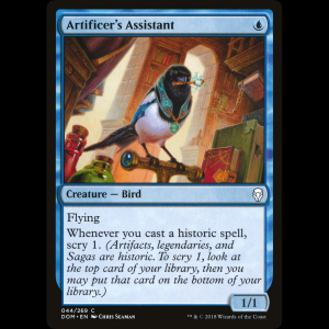 MTG Artificer's Assistant Dominaria dom#44