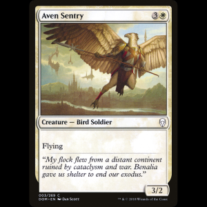 MTG Aven Sentry Dominaria dom#3