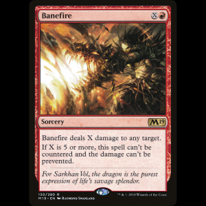 MTG Fuego devastador (Banefire) Core Set 2019 m19#130