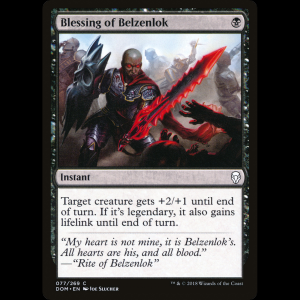 MTG Blessing of Belzenlok Dominaria dom#77