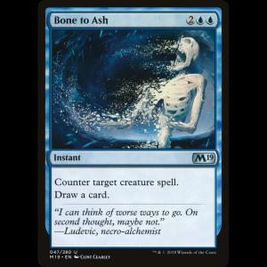 MTG Huesos en cenizas (Bone to Ash) Core Set 2019 m19#47