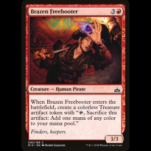 MTG Brazen Freebooter Rivals of Ixalan rix#95