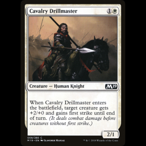 MTG Cavalry Drillmaster Core Set 2019 m19#8