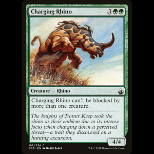 MTG Charging Rhino Battlebond bbd#192