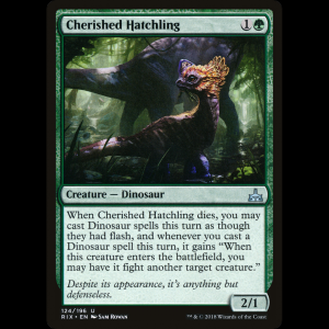 MTG Cherished Hatchling Rivals of Ixalan rix#124