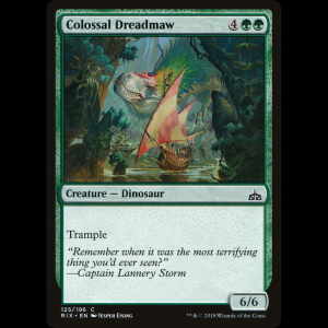 MTG Colossal Dreadmaw Rivals of Ixalan rix#125