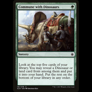 MTG Commune with Dinosaurs Ixalan xln#181