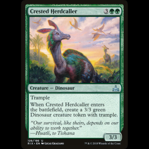 MTG Crested Herdcaller Rivals of Ixalan rix#126