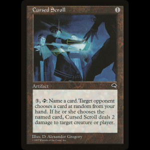 MTG Cursed Scroll Tempest tmp#281