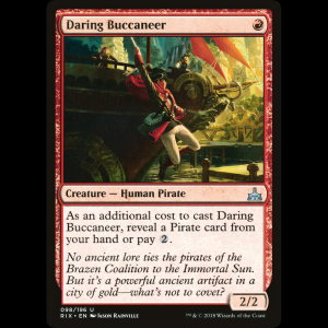 MTG Bucanera atrevida (Daring Buccaneer) Rivals of Ixalan rix#98