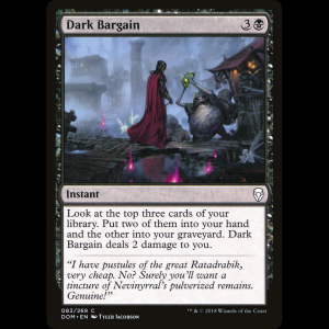 MTG Dark Bargain Dominaria dom#83