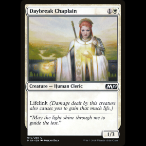 MTG Daybreak Chaplain Core Set 2019 m19#10