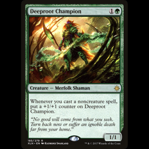 MTG Deeproot Champion Ixalan xln#185