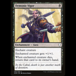 MTG Demonic Vigor Dominaria dom#85