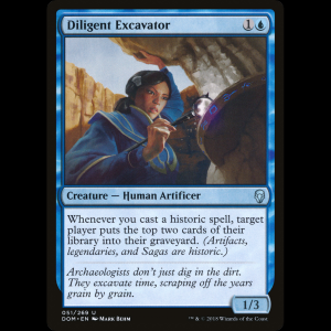 MTG Diligent Excavator Dominaria dom#51