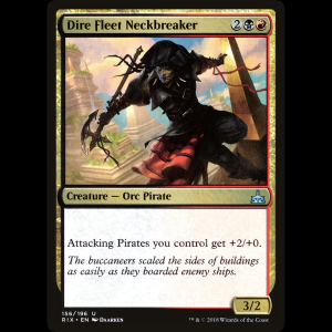 MTG Dire Fleet Neckbreaker Rivals of Ixalan rix#156