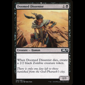 MTG Doomed Dissenter Core Set 2019 m19#93