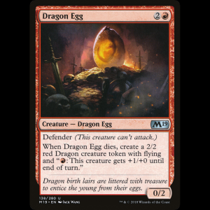 MTG Huevo de dragón (Dragon Egg) Core Set 2019 m19#138