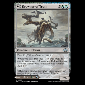 MTG Drowner of Truth // Drowned Jungle Modern Horizons 3 - FOIL mh3#253