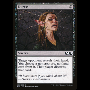 MTG Duress Core Set 2019 m19#94