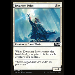 MTG Dwarven Priest Core Set 2019 m19#11