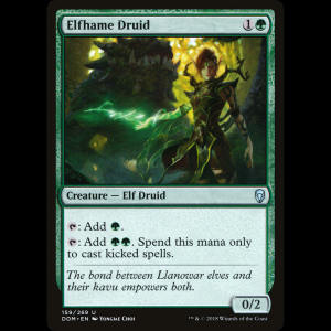 MTG Druida del elfhogar (Elfhame Druid) Dominaria dom#159