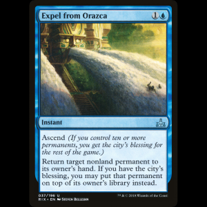 MTG Expel from Orazca Rivals of Ixalan rix#37