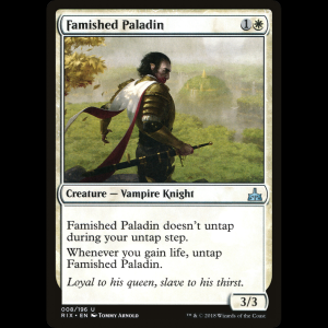 MTG Paladín sediento (Famished Paladin) Rivals of Ixalan - FOIL rix#8