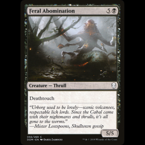 MTG Feral Abomination Dominaria dom#92