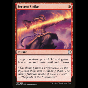 MTG Fervent Strike Dominaria dom#117