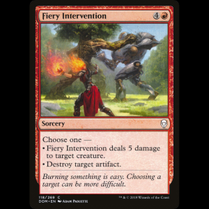 MTG Fiery Intervention Dominaria - FOIL dom#118