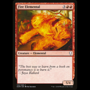 MTG Fire Elemental Dominaria dom#120