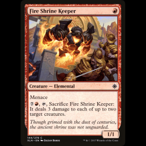 MTG Fire Shrine Keeper Ixalan xln#144