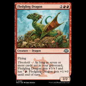 MTG Fledgling Dragon Modern Horizons 3 mh3#280
