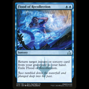 MTG Flood of Recollection Rivals of Ixalan rix#38