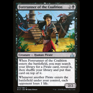 MTG Avanzadilla de la Coalición (Forerunner of the Coalition) Rivals of Ixalan rix#72