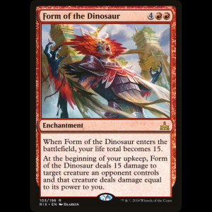 MTG Form of the Dinosaur Rivals of Ixalan rix#103